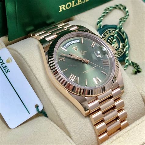 rolex day date 40 mm rosegold|Rolex presidential 40mm white gold.